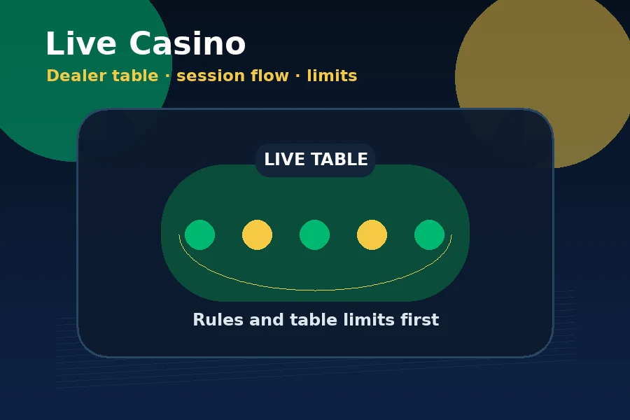 Dhan365 live casino category guide visual with table interface